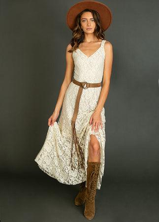 Carmel Slip Dress in Turtledove Product Image