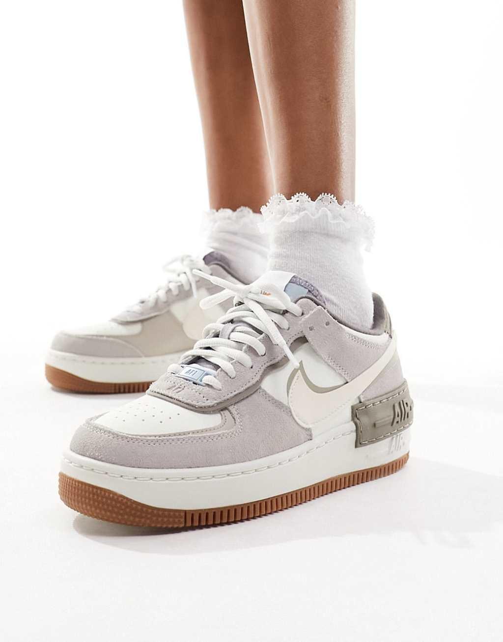 Nike Air Force 1 Shadow sneakers in gray Product Image