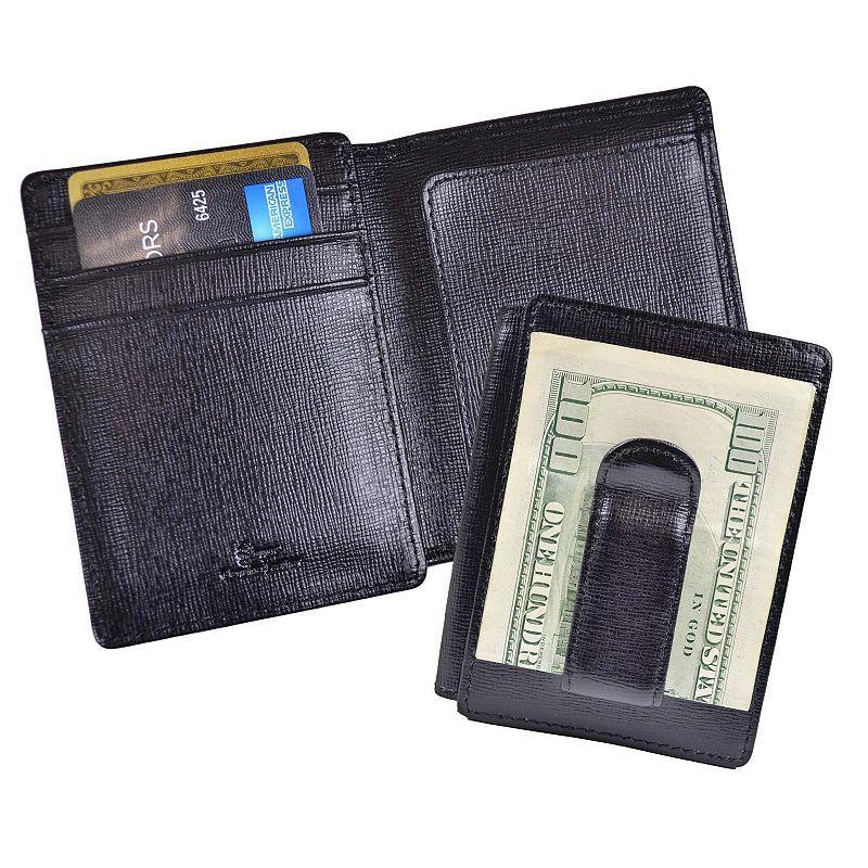 Mens Royce New York Leather Money Clip Wallet Product Image