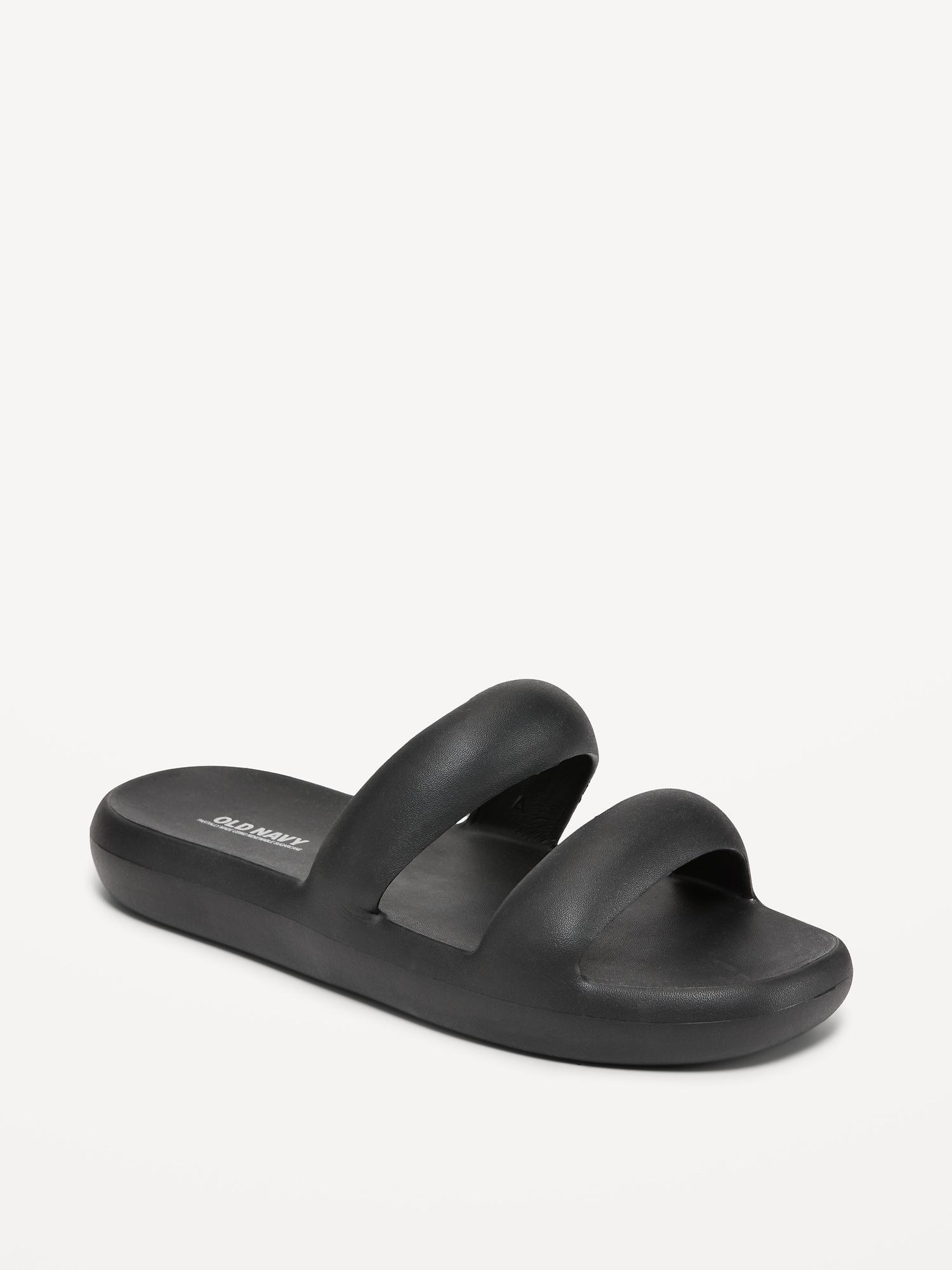 Double-Strap Puff Slide Sandals Product Image