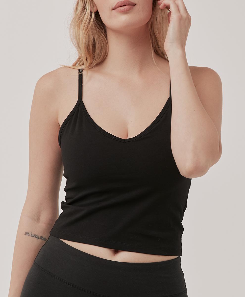 Womens Everyday Shelf Bra Cropped Camisole 3XL Product Image