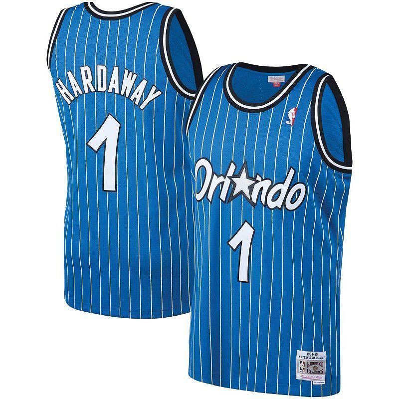 Mens Mitchell & Ness Penny Hardaway Blue Orlando Magic Big & Tall Hardwood Classics Jersey Product Image