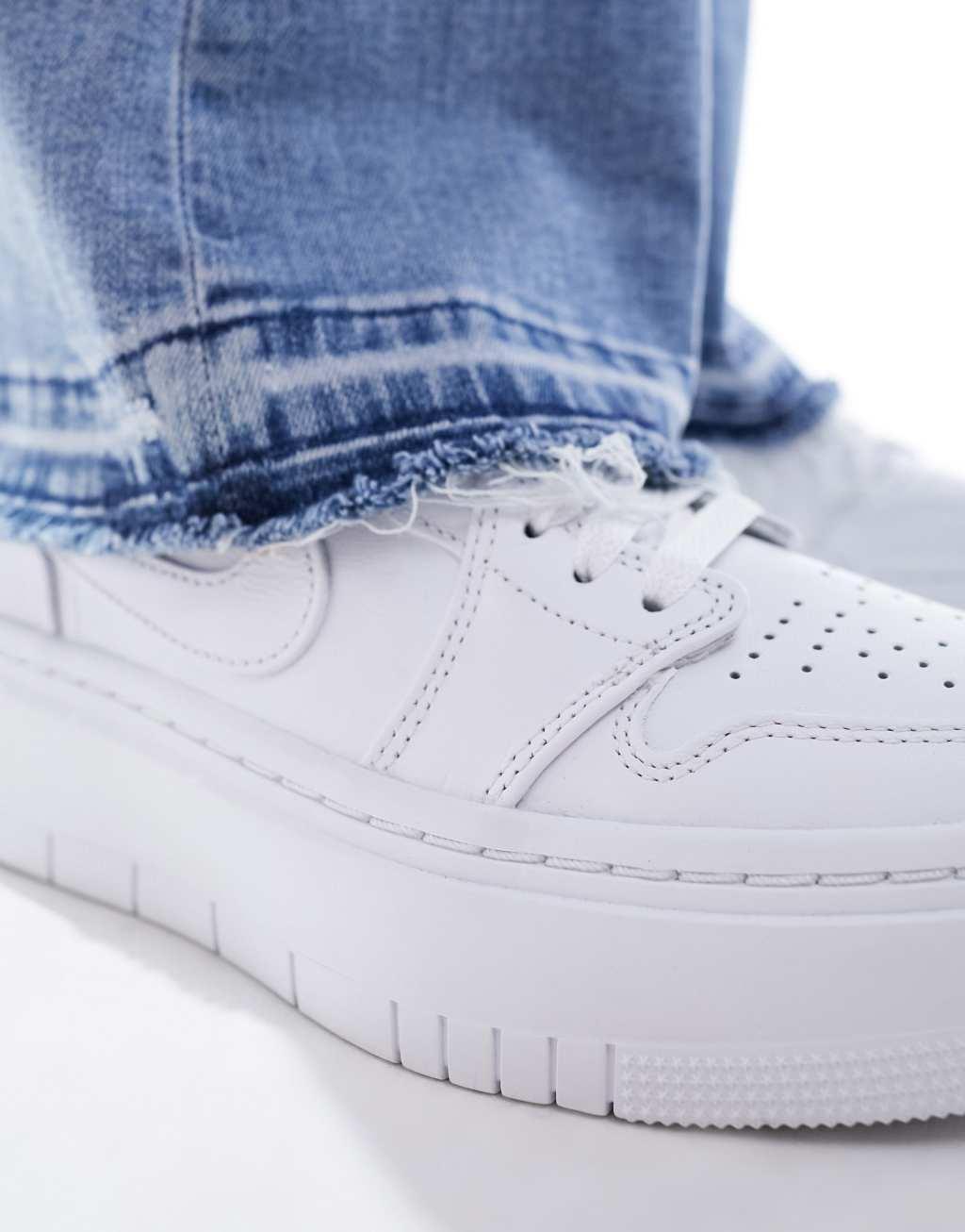 Nike Air Jordan 1 low elevate sneakers in white  Product Image