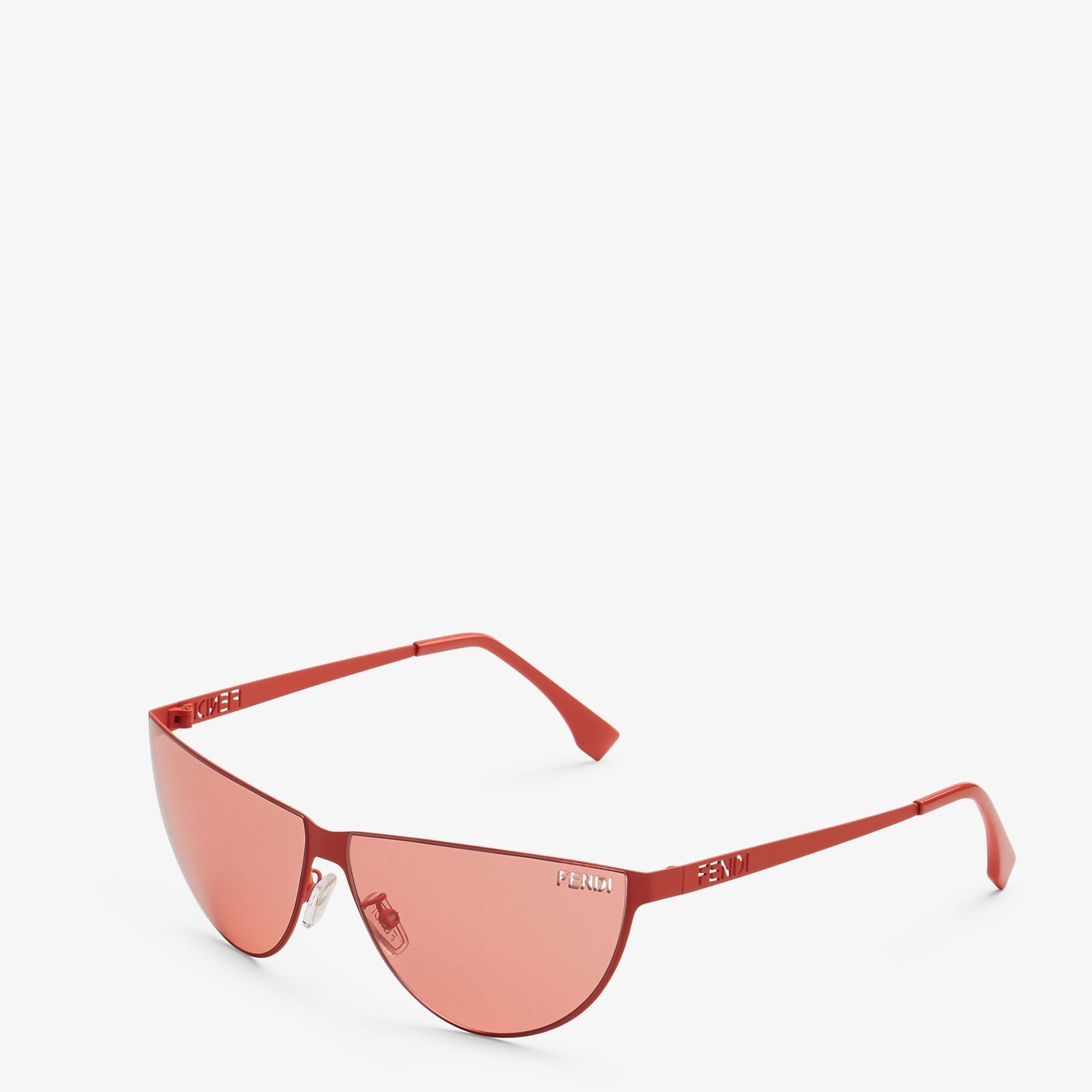 Fendi Cut OutRed metal sunglasses Product Image