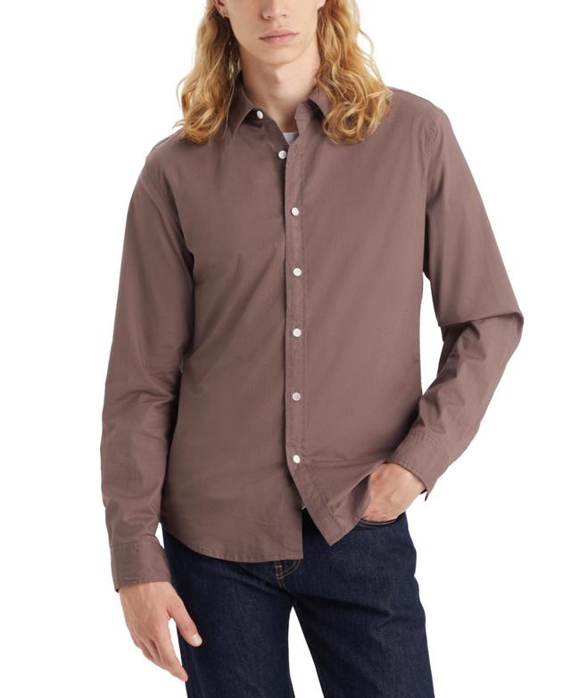 Levis Mens Battery Housemark Stretch Slim-Fit Shirt Product Image