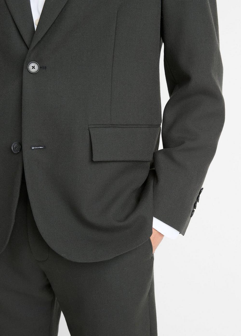 Mens Italian Wool Blazer, Black, Size L Vince Product Image