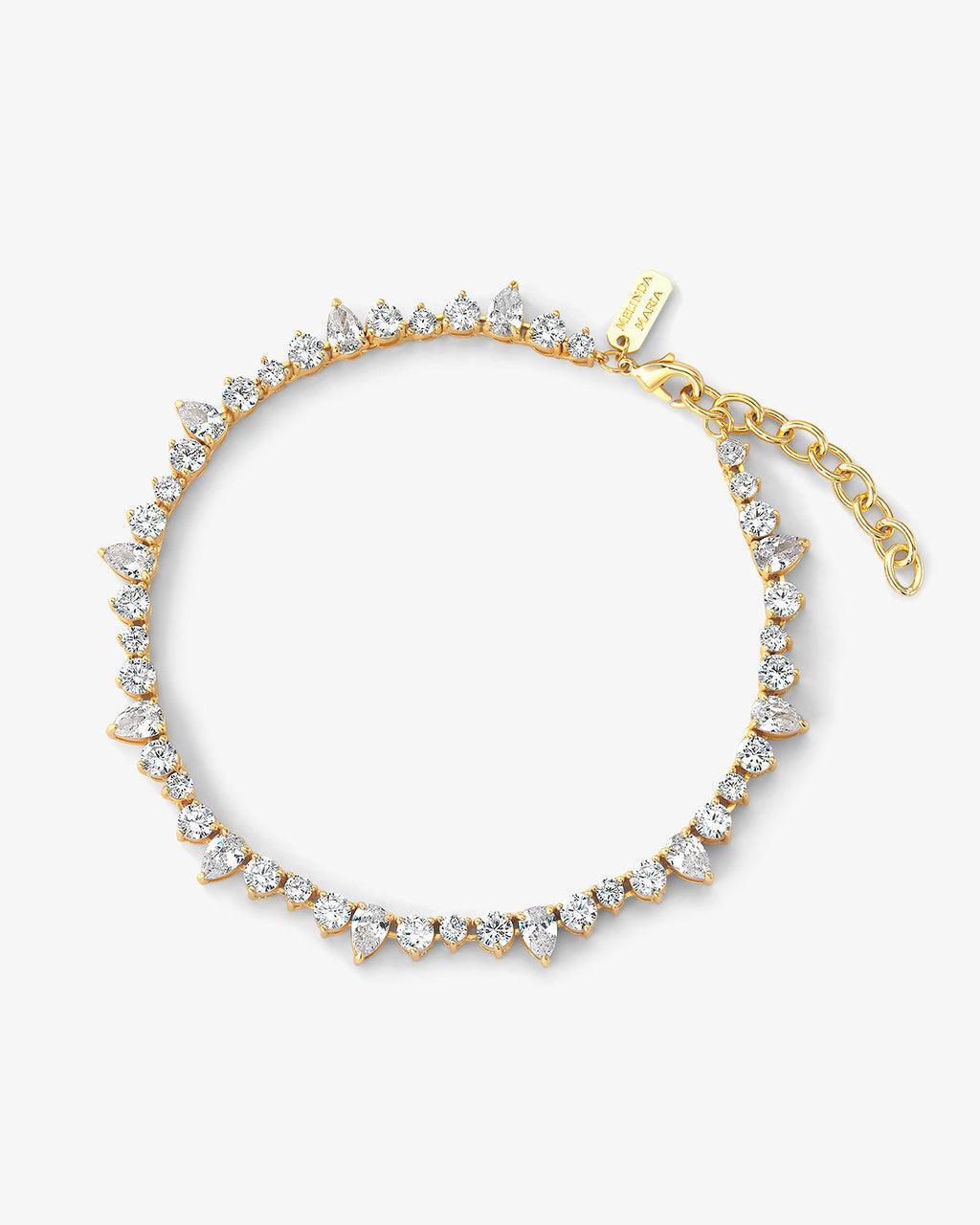 Dynasty Anklet - Gold|White Diamondettes Product Image