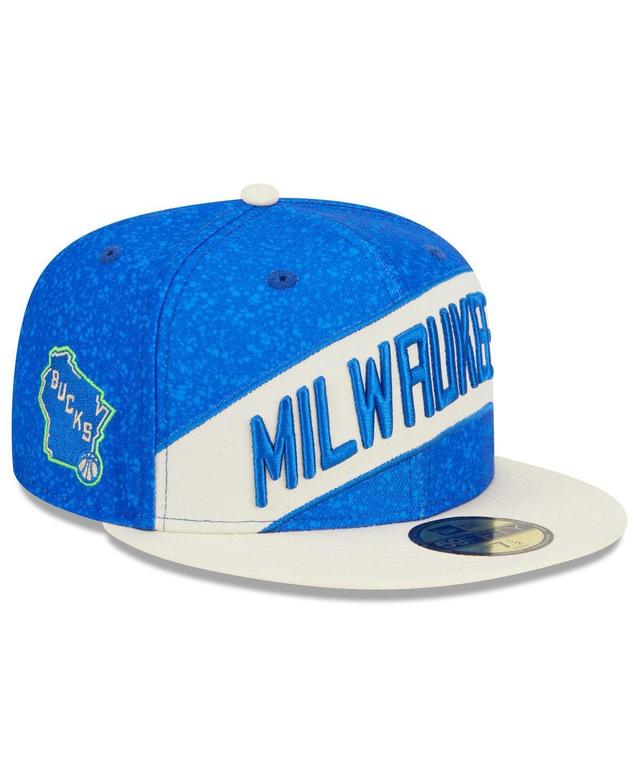 Mens New Era Blue Milwaukee Bucks 2023/24 City Edition 59FIFTY Fitted Hat - Blue Product Image