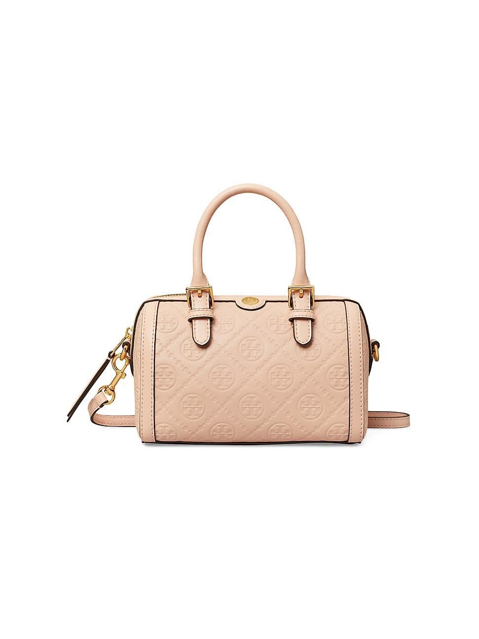 Womens T Monogram Petite Leather Top Handle Bag Product Image