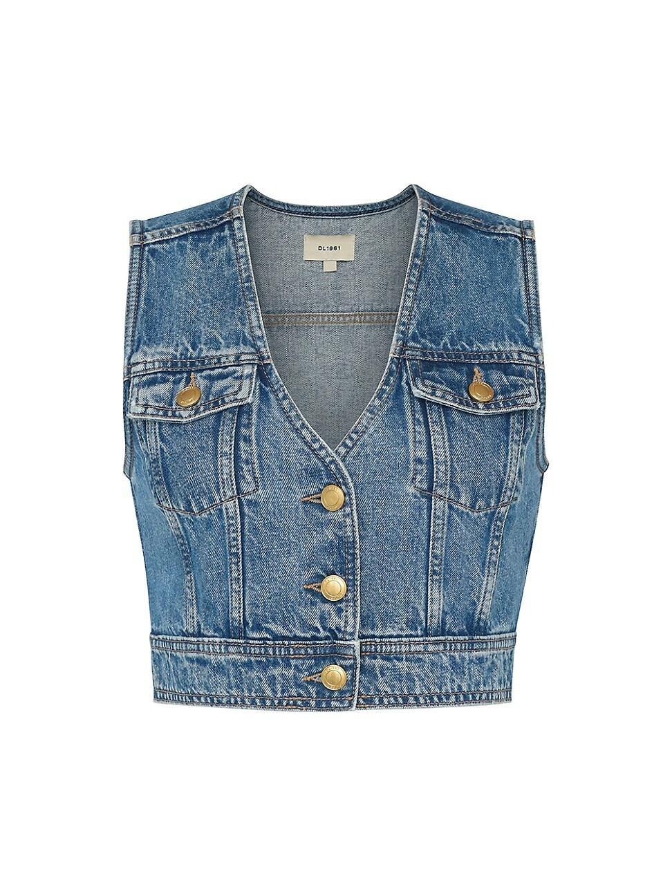 Womens Denim Vest Product Image