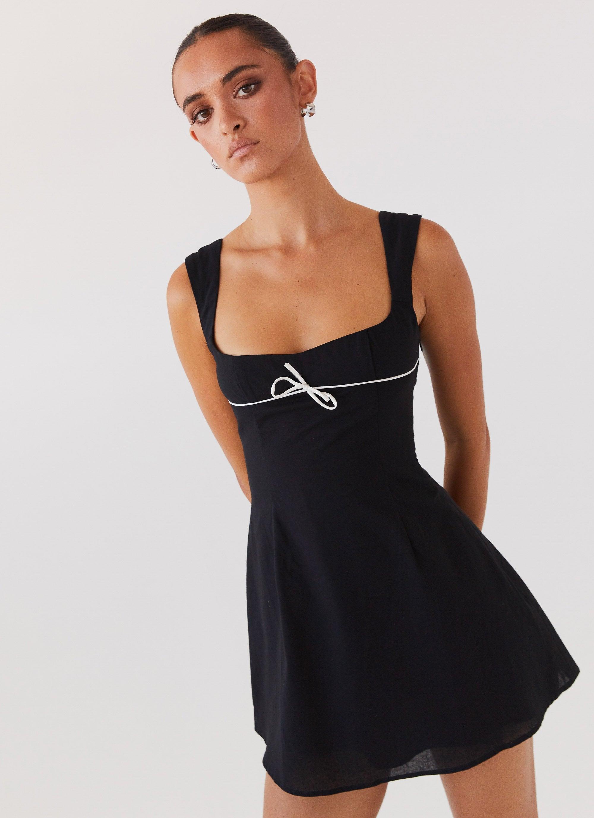 Cadence Mini Dress - Black Product Image