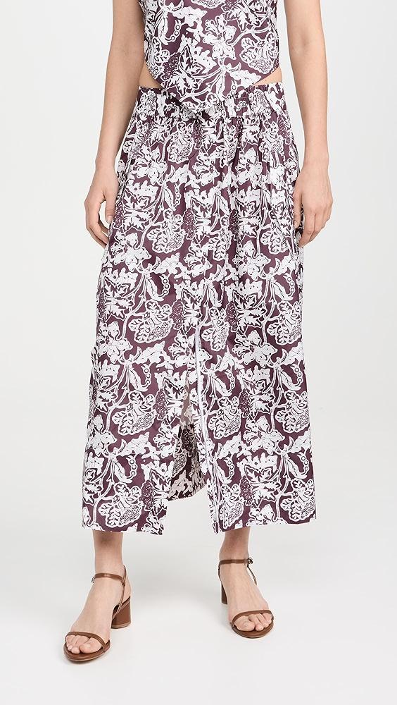 Tibi Recycled Nylon Batik Full Skirt | Shopbop product image