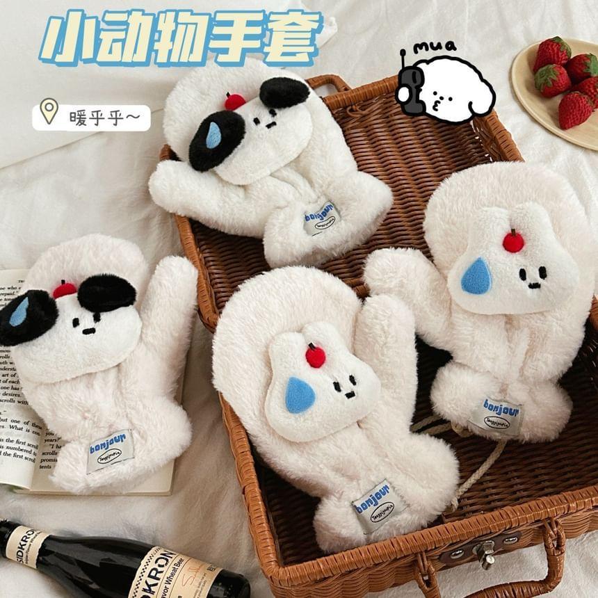 Cartoon Fluffy Mittens / Scarf Product Image