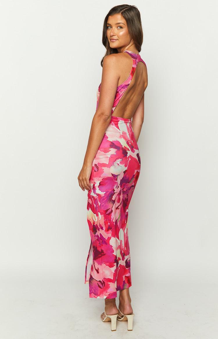 New News Pink Print Maxi Dress Product Image