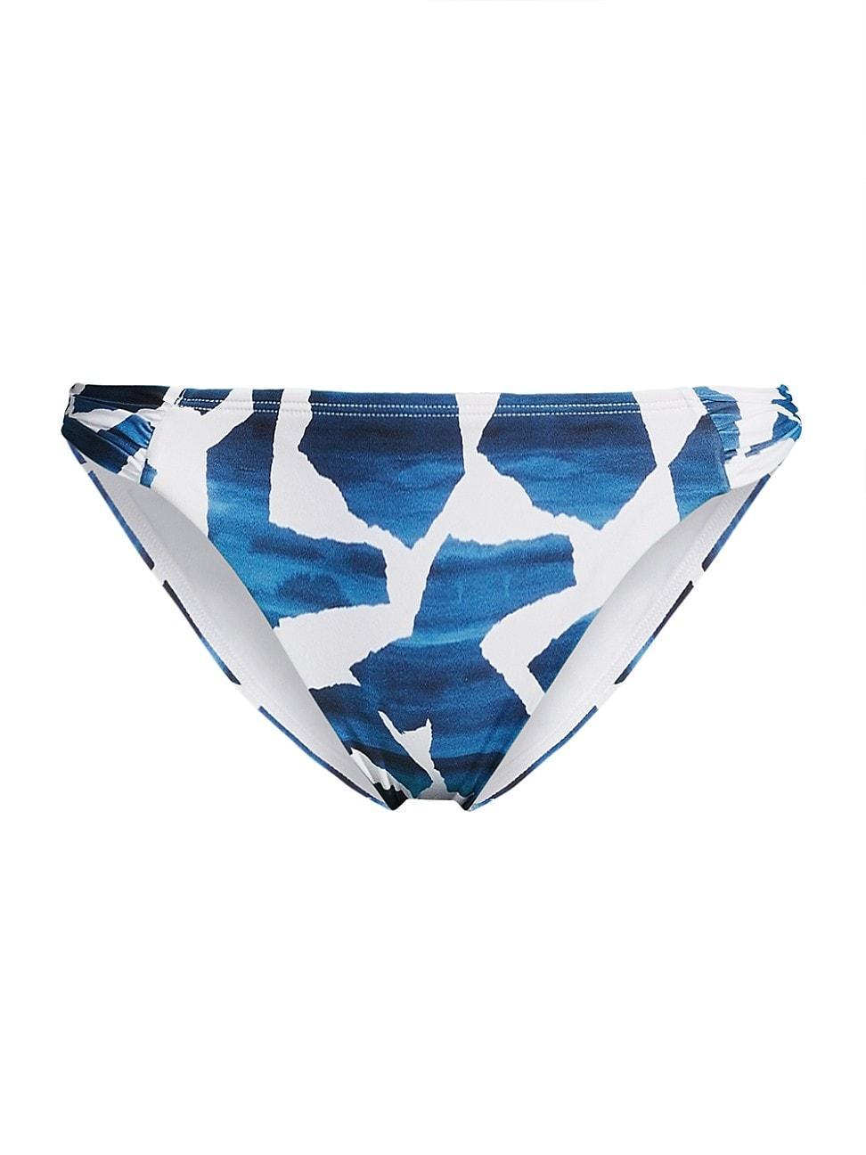 Womens Ocean Puzzle Low-Rise Bikini Bottom Product Image