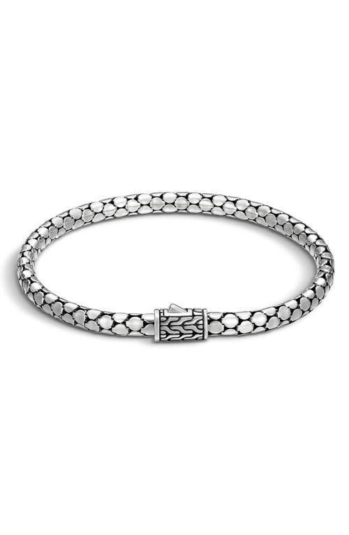 Womens Dot Sterling Silver Slim Bracelet Product Image