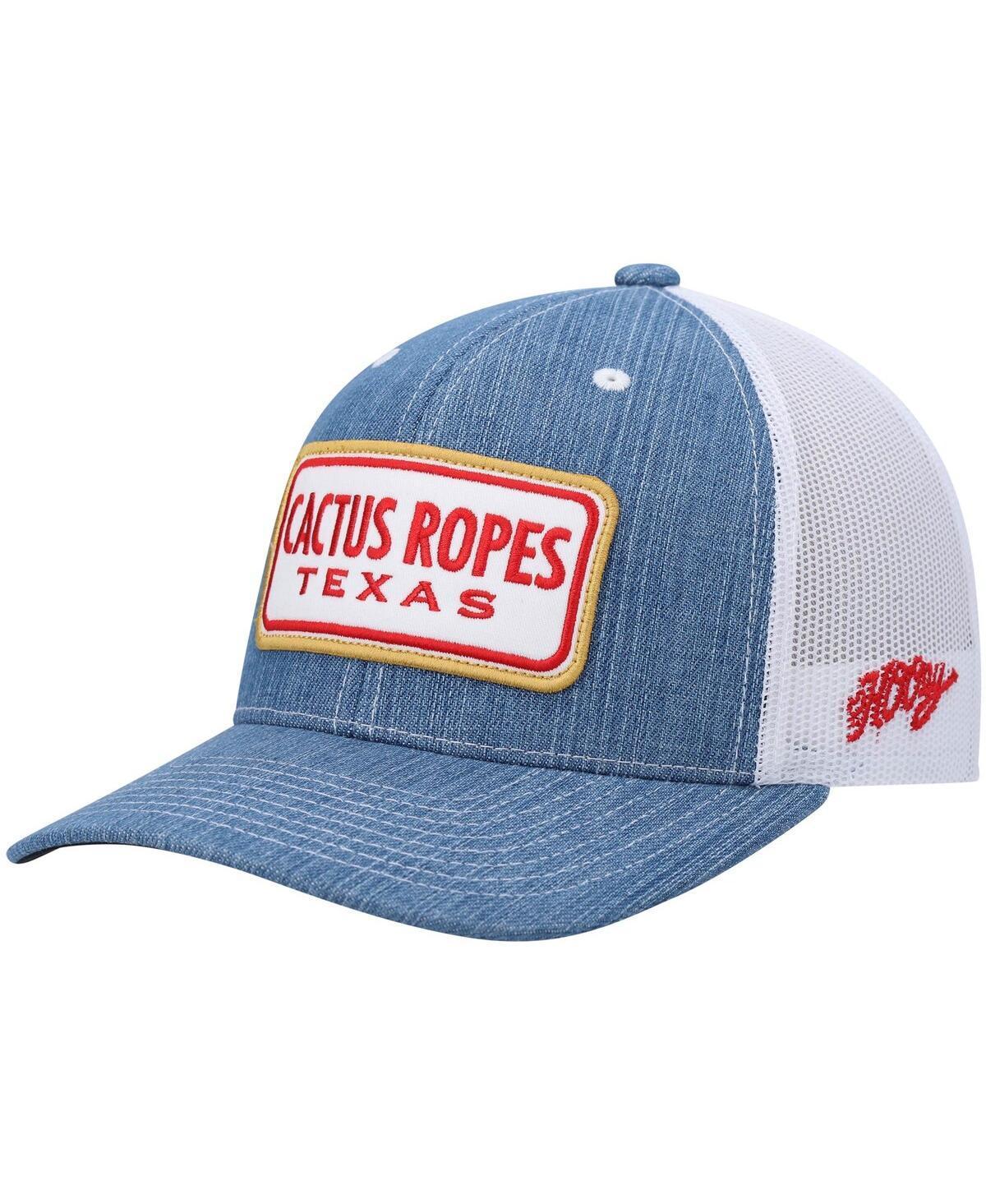 Mens Hooey Blue Cactus Ropes Snapback Hat Product Image