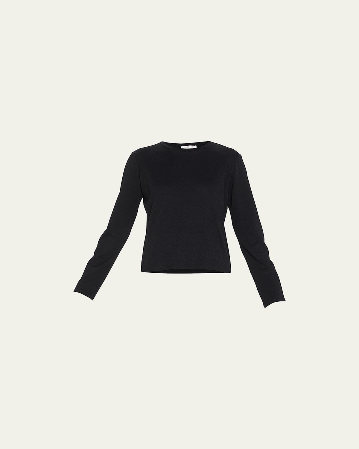 The Row Sherman Long Sleeve Cotton Jersey Top Product Image