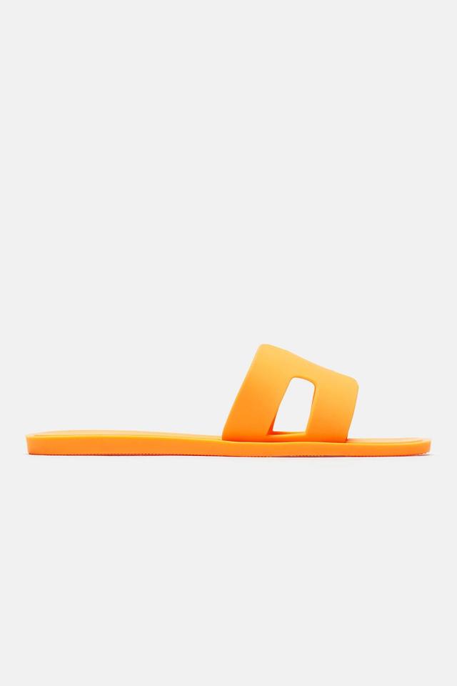 Jackie Flat Sandals - Orange Product Image