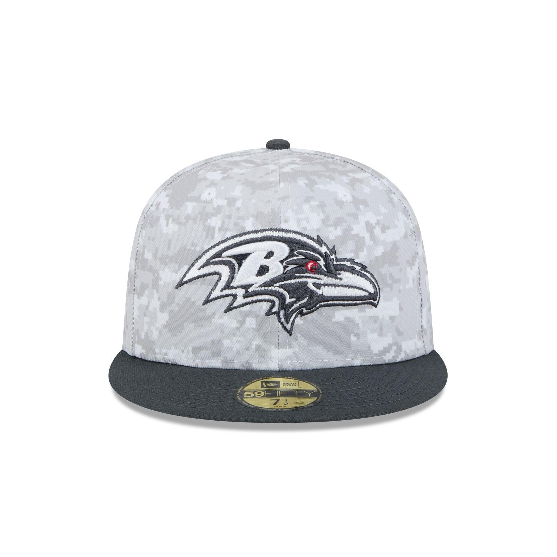 Baltimore Ravens 2024 Salute to Service 59FIFTY Fitted Hat Male Product Image