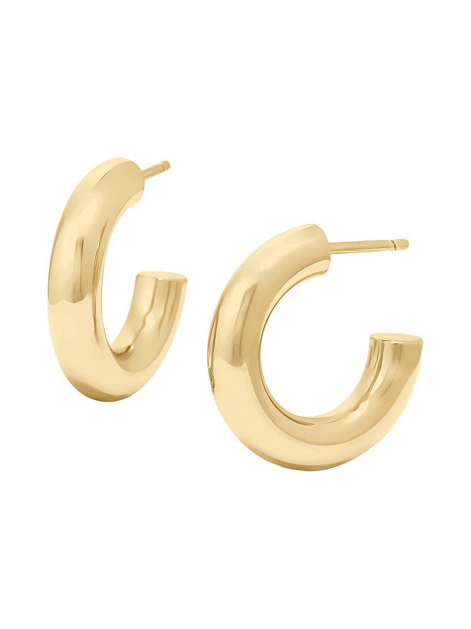 Womens Rina 14K-Gold Vermeil Hoop Earrings Product Image