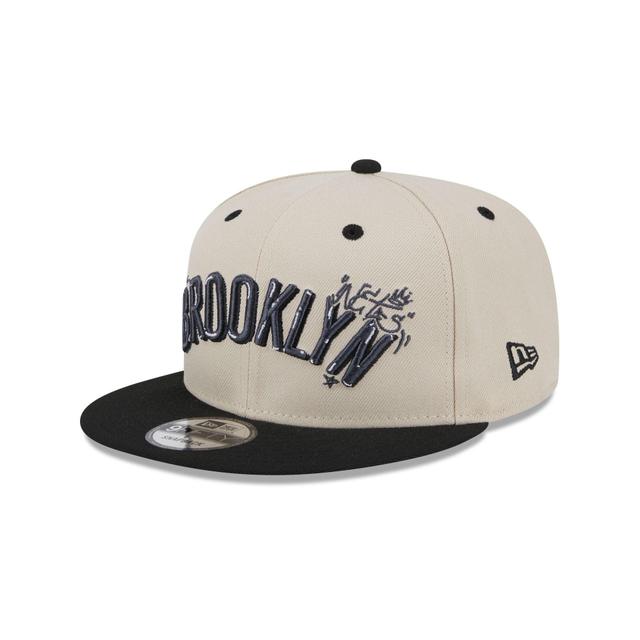 Brooklyn Nets Team Art 9FIFTY Snapback Hat Male Product Image