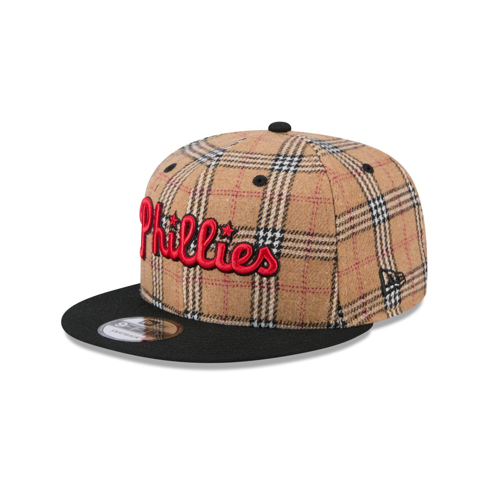 Philadelphia Phillies Tan Tartan 9FIFTY Snapback Hat Male Product Image