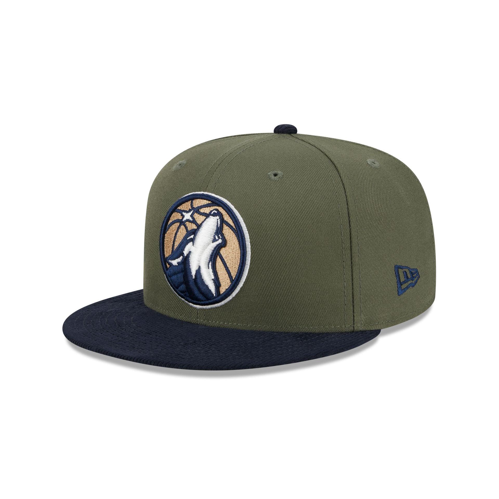 Minnesota Timberwolves Olive Green 59FIFTY Fitted Hat Male Product Image