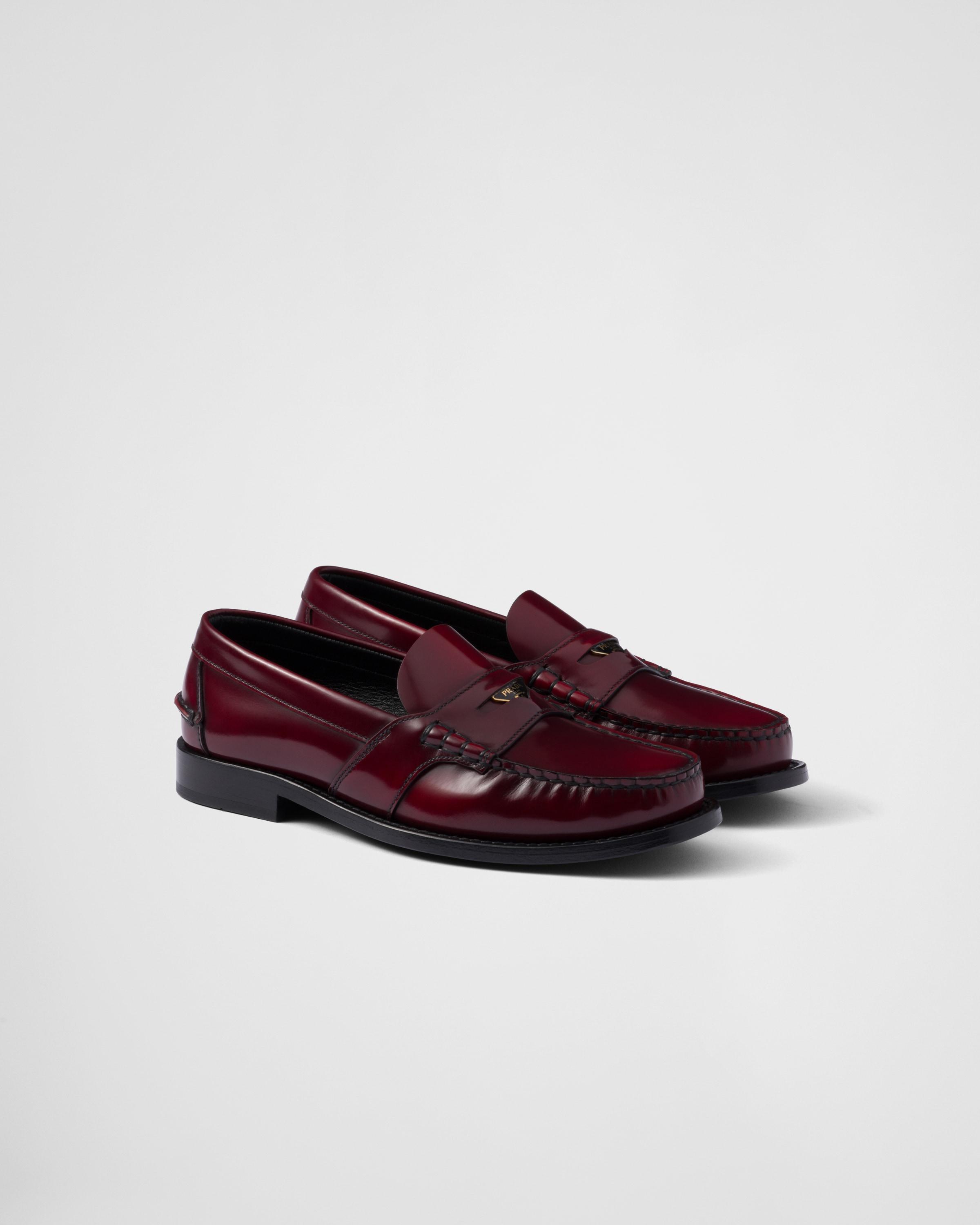 Brushed leather loafers product image