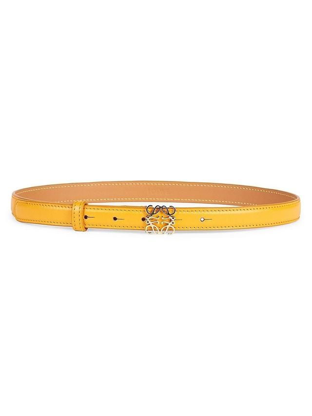 Womens Anagram Leather Belt Product Image