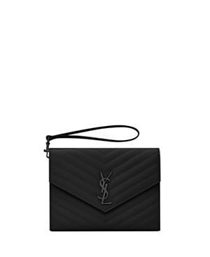 Saint Laurent Cassandre Matelasse Flap Pouch Product Image