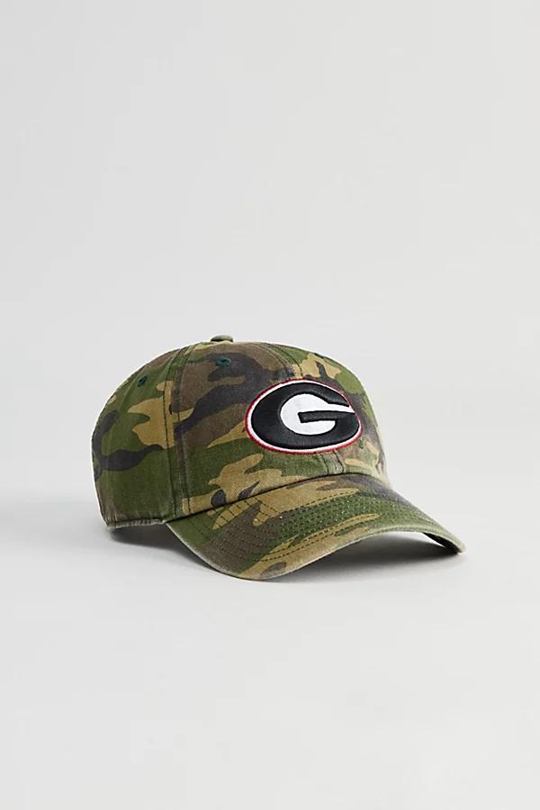 47 Brand Georgia Bulldogs Camo Clean Up Hat Mens at Urban Outfitters Product Image