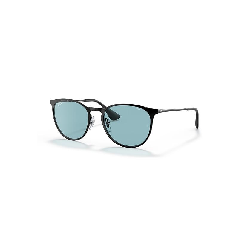 Ray-Ban Erika Metal Evolve Sunglasses Frame Blue Lenses Product Image