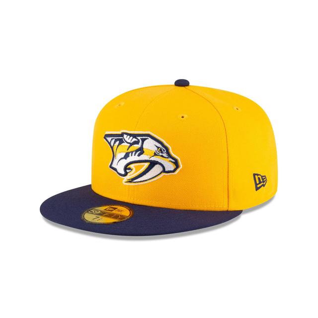 Nashville Predators Yellow 59FIFTY Fitted Hat Male Product Image