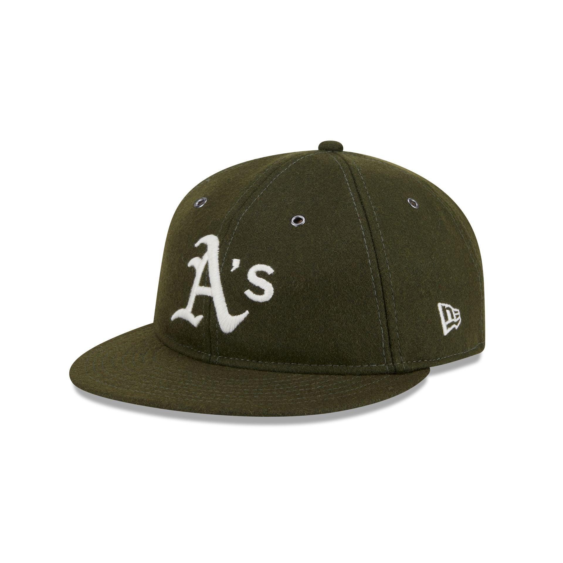 Oakland Athletics New Olive Wool Retro Crown 59FIFTY Fitted Hat Male Product Image