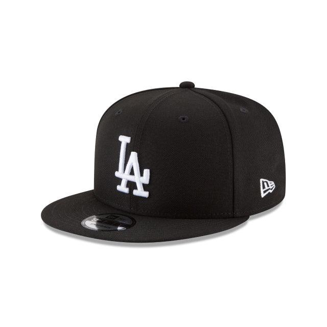 Los Angeles Dodgers Basic Black and White 9FIFTY Snapback Hat Male Product Image