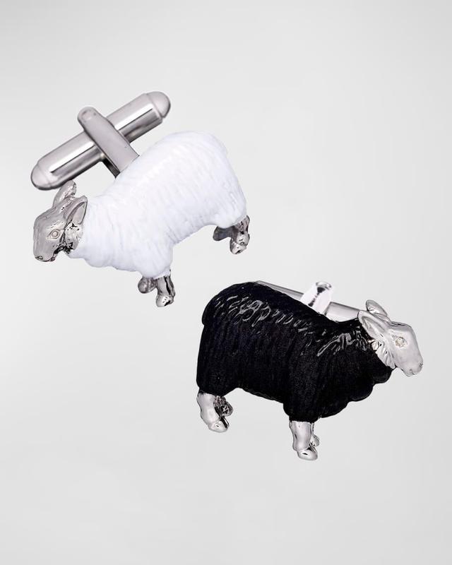 Link Up Black Sheep & White Sheep Cufflinks Product Image