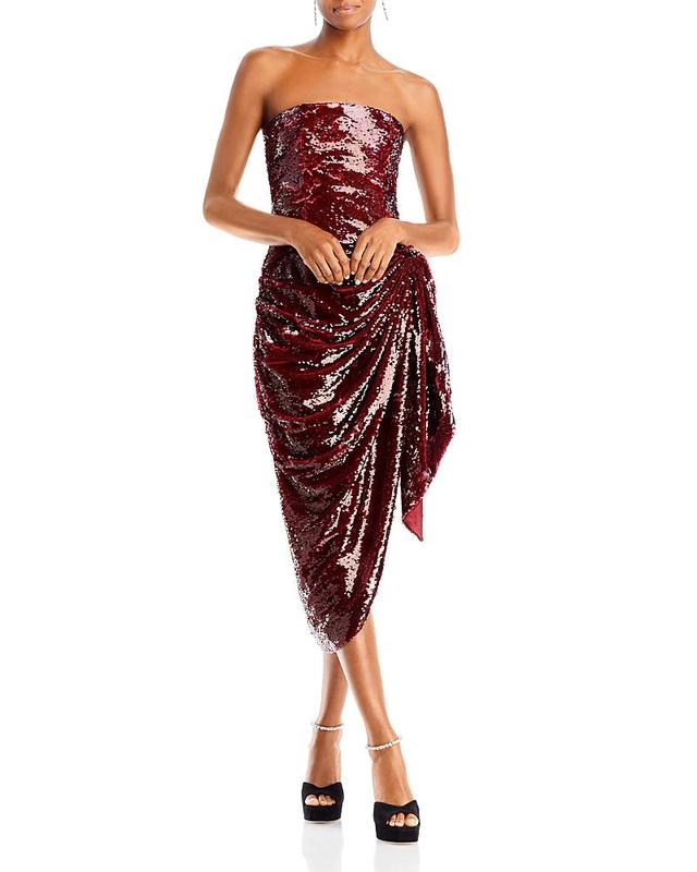 Cinq a Sept Shea Strapless Sequin Dress Product Image