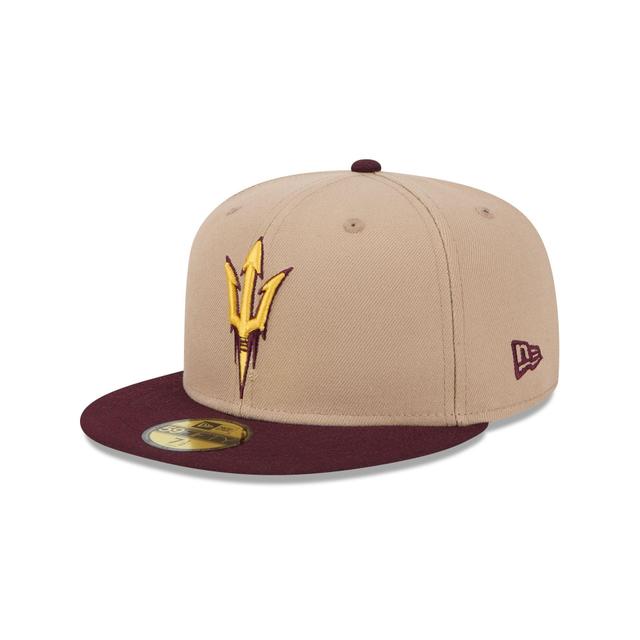 Arizona State Sun Devils Camel 59FIFTY Fitted Hat Male Product Image