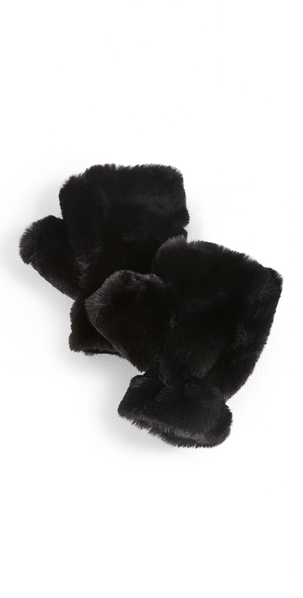 Womens Ariel Faux Fur Fingerless Gloves Product Image