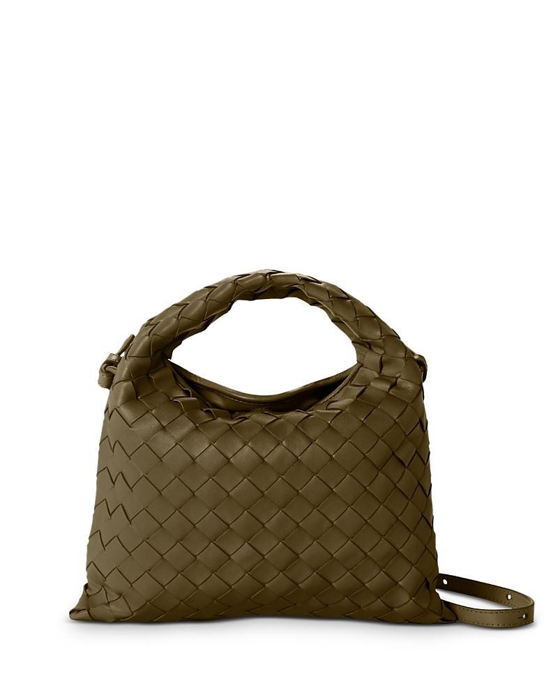 Bottega Veneta Mini Hop Intrecciato Leather Hobo Bag Product Image