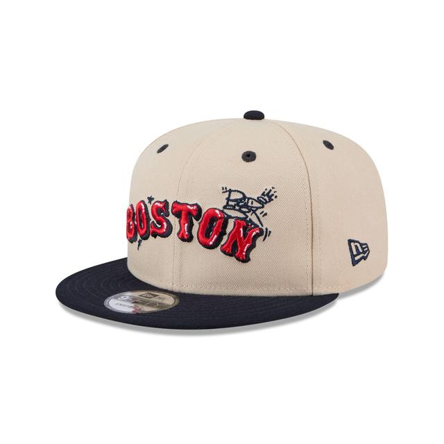 Boston Red Sox Team Art 9FIFTY Snapback Hat Male Product Image