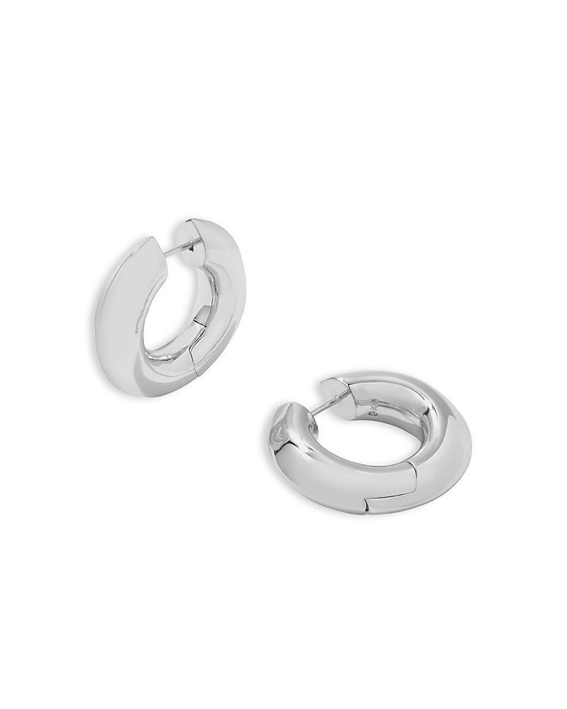 Kendra Scott Mikki Hoop Earrrings (Rhodium Metal) Earring Product Image