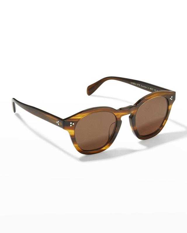 Mens Boudreau LA 48 Round Acetate Sunglasses Product Image