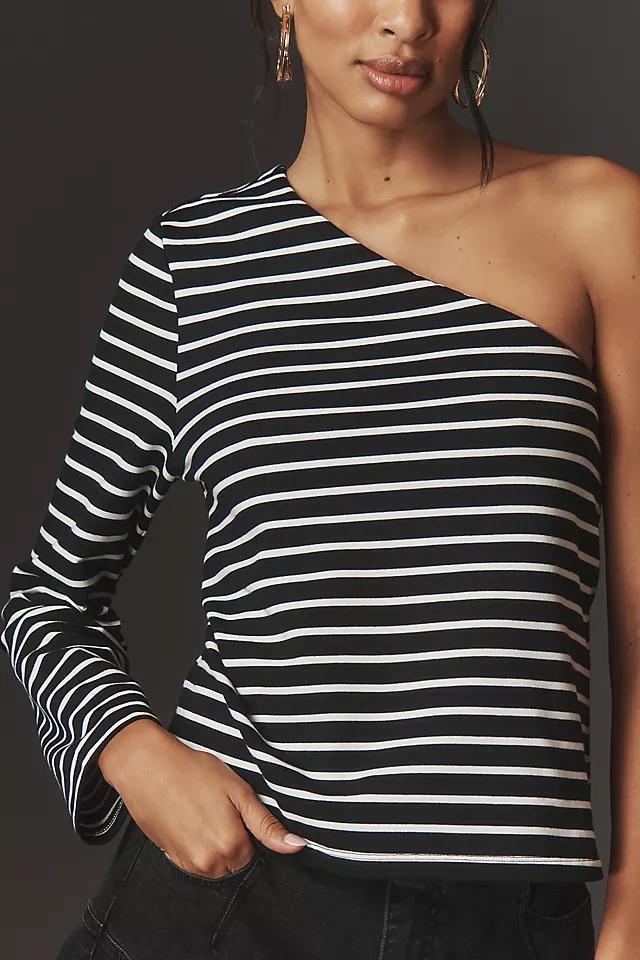 Grey Lab One-Shoulder Striped Top Product Image