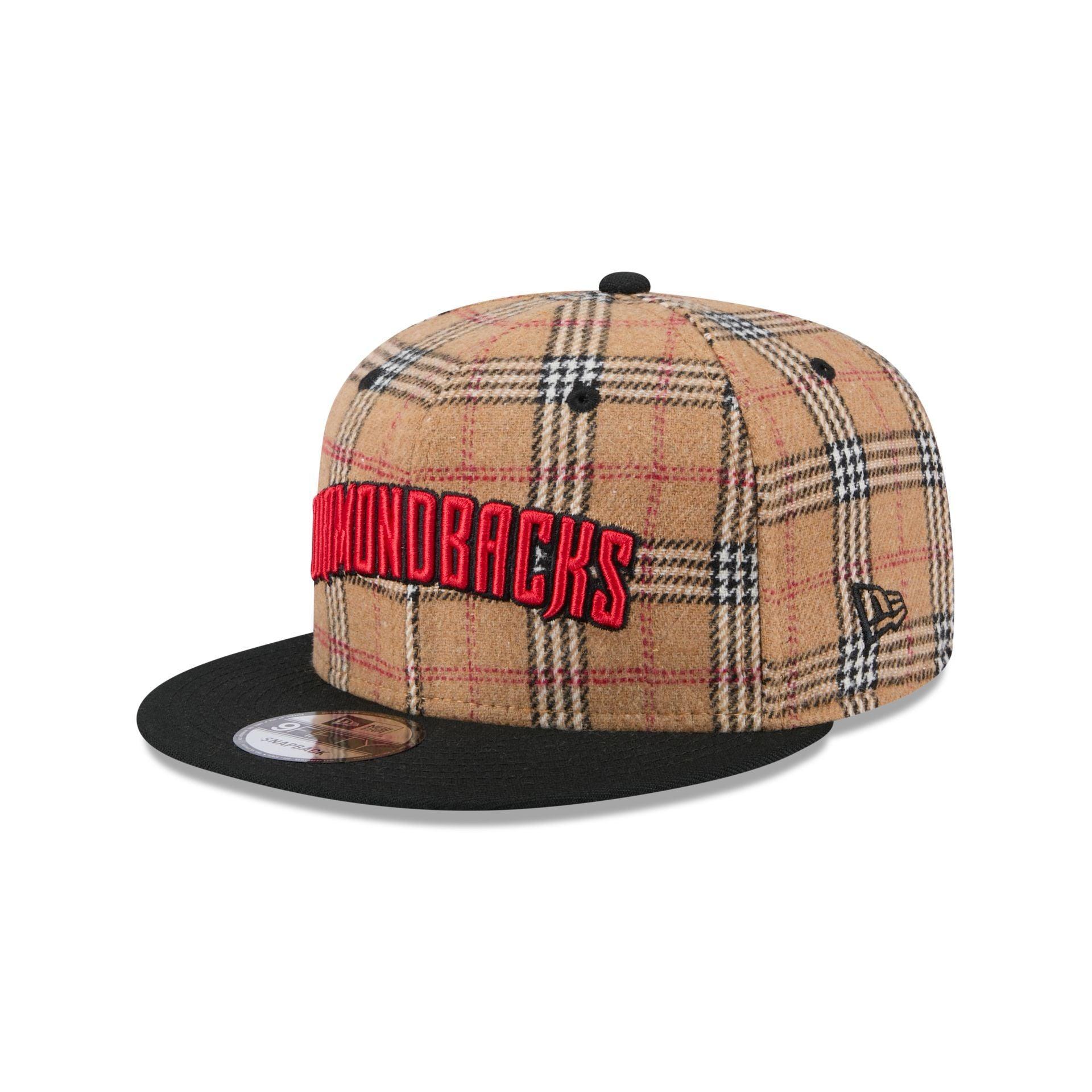 Arizona Diamondbacks Tan Tartan 9FIFTY Snapback Hat Male Product Image