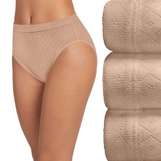 Women's Underwear Elance Breathe French Cut - 3 Pack, White/Seashell Rose/Neutral Rose Horizon Product Image