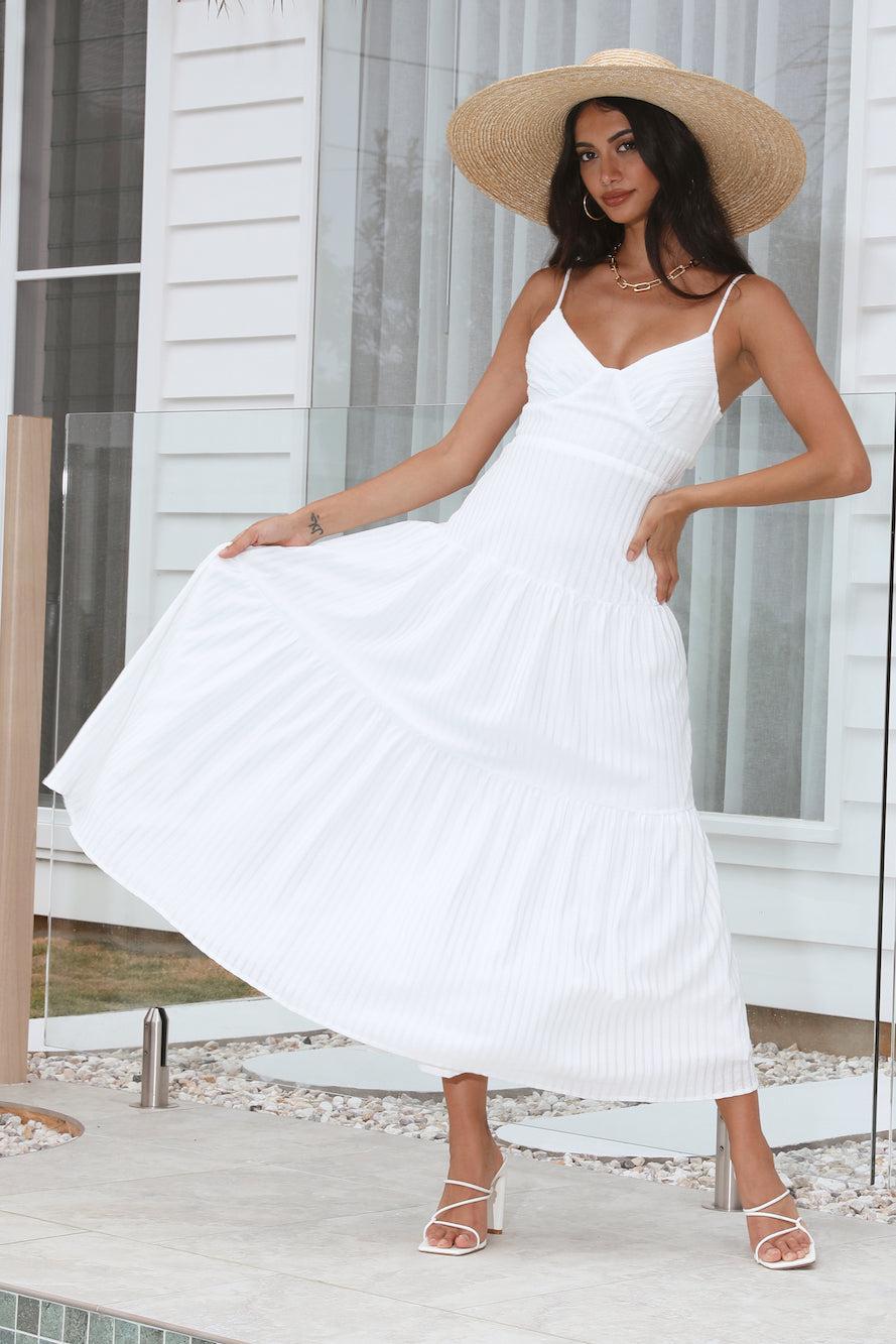 Island Nights Maxi Dress White Product Image