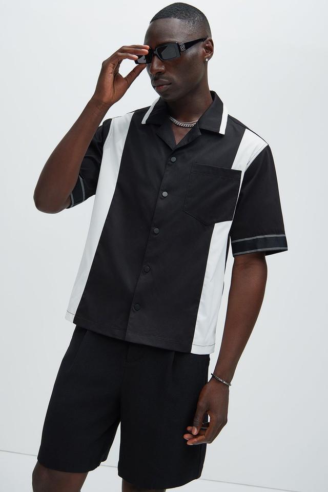 Branton Bowling Shirt - Black/White Product Image