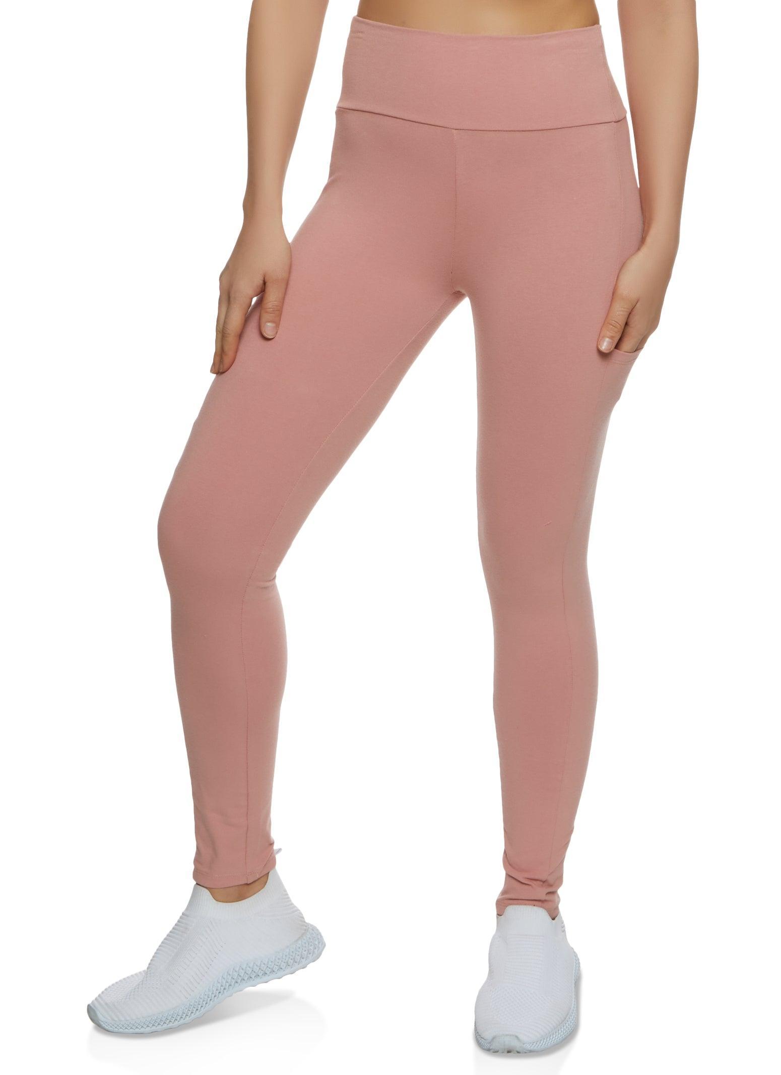 Womens High Waist Cropped Pocket Leggings Product Image